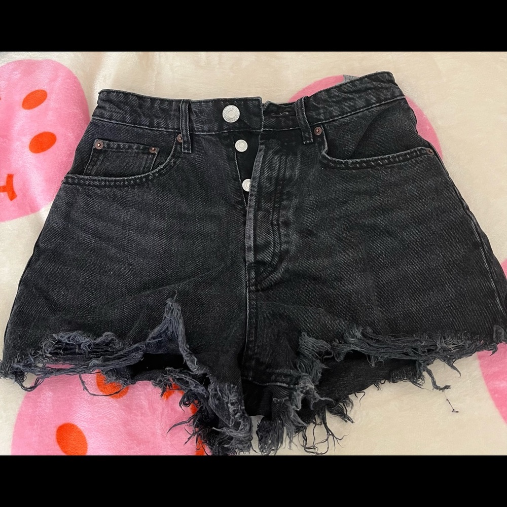 Zara high waisted denim shorts